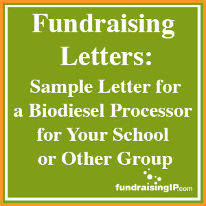 fundraising letter biodiesel generator