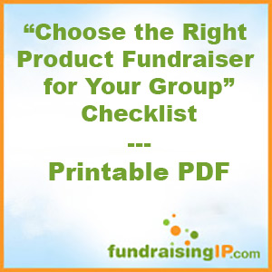checklist choose right product fundraiser for your group