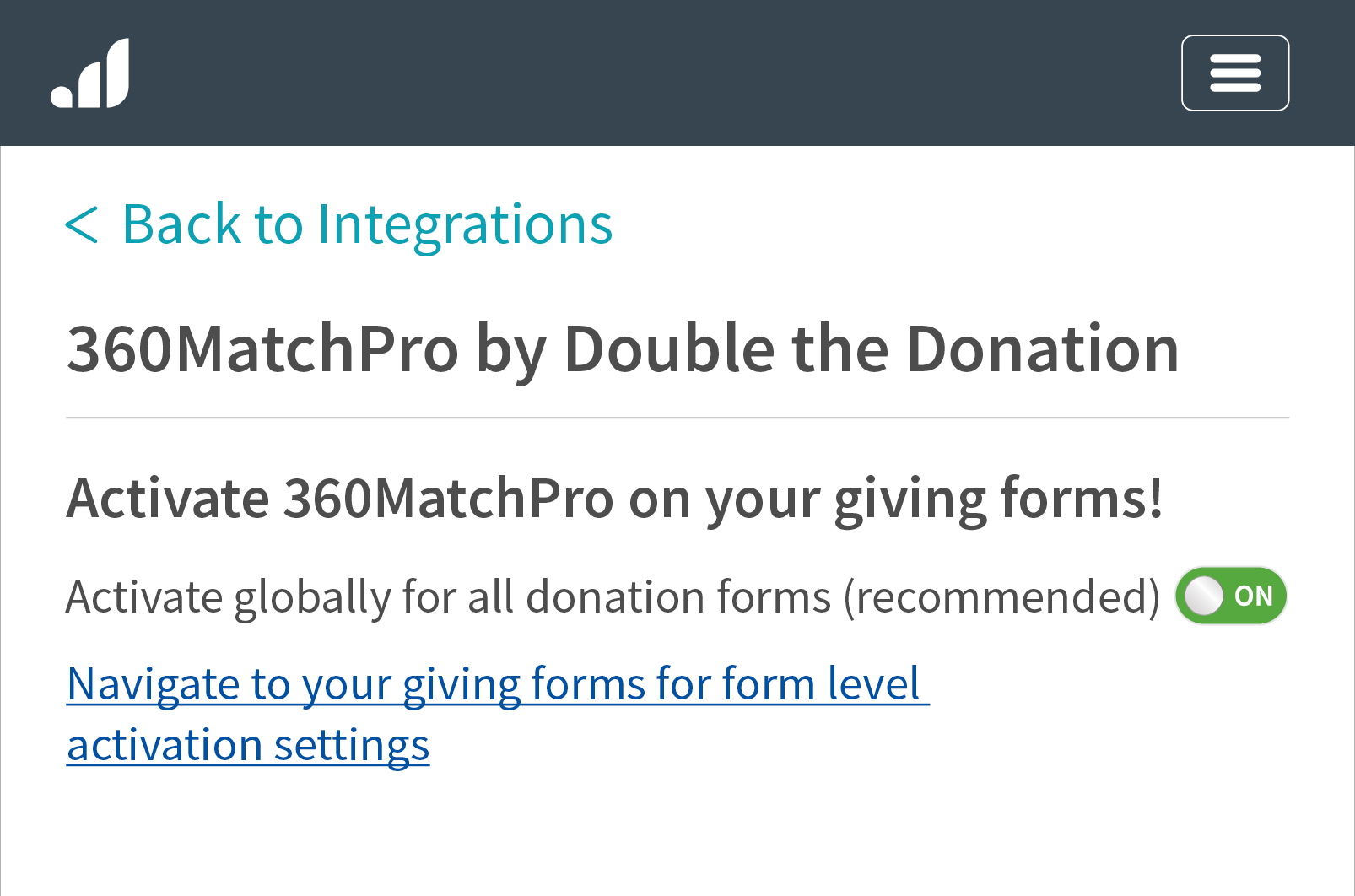 Here's an example of how our favorite online fundraising sites leverage matching gifts.